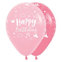 Happy Birthday Magical Castle Szülinapi Lufi (30 cm, latex)
