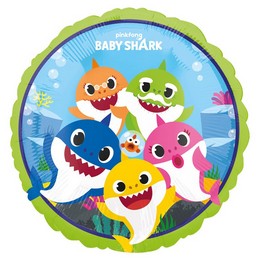 Bébi Cápa - Baby Shark Lufi (46 cm, fólia)