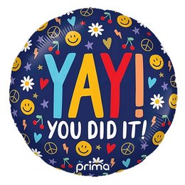 Yay You Did It Groovy Icons Ballagási Lufi (46 cm, fólia)