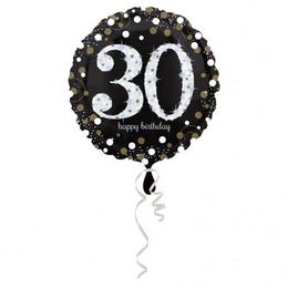 30-as Happy Birthday lufi (46 cm, fólia)