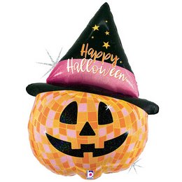 Tökfej - Disco Jack Halloween lufi (84 cm, fólia)