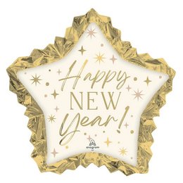 Happy New Year Golden Soiree lufi (86 cm, fólia)