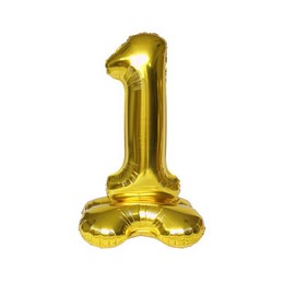 1 Arany lufi - Álló Levegős (100 cm, fólia)