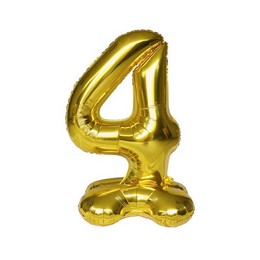 4 Arany lufi - Álló Levegős (100 cm, fólia)