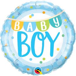 Baby Boy Babaszületésre (46 cm, fólia)