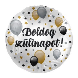 Boldog Szülinapot Elegáns Parti Lufi (43 cm, fólia)