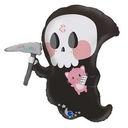 Cuki Kaszás - Cute Death lufi (64 cm, fólia)