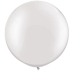 Fehér lufi (61 cm, latex)