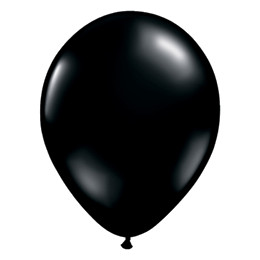 Fekete lufi (40 cm, latex)
