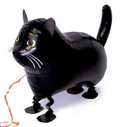 Fekete Macska (50 cm, sétáló lufi)