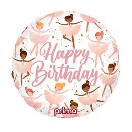 Birthday Ballerinás Szülinapi Lufi (46 cm, fólia)