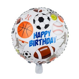 Happy Birthday Sport Labdák Szülinapi Lufi (46 cm, fólia)