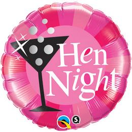 Hen Night! Rózsaszín lufi Lánybúcsúra (46 cm, fólia)