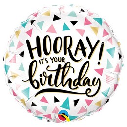 Hooray! It's Your Birthday lufi (46 cm, fólia)