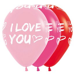I Love You Modern Assortment lufi (30 cm, latex)