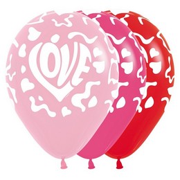 Love feliratos lufi (30 cm, latex)