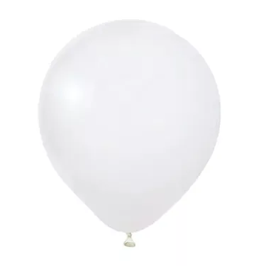 Pastel White, Fehér lufi (46 cm, latex)