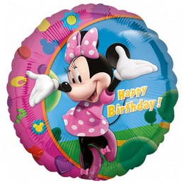 Minnie Mouse - Happy Birthday (46 cm, fólia)