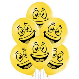 Smile Face Yellow lufi (28 cm, latex)