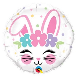 Nyuszi Arc - Bunny Face Húsvéti (46 cm, fólia)