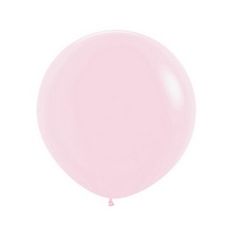 Pasztell Rózsaszín  lufi (61 cm, latex)