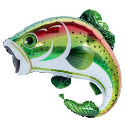 Pisztráng - Hal Super Shape lufi (74 cm, fólia)