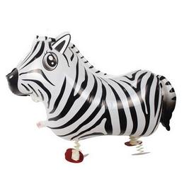 Zebra (50 cm, sétáló lufi)