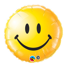 Smile Face Yellow lufi (46 cm, fólia)
