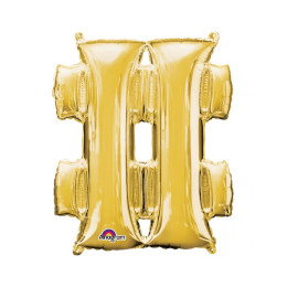 # szimbólum - arany lufi (86 cm, fólia)