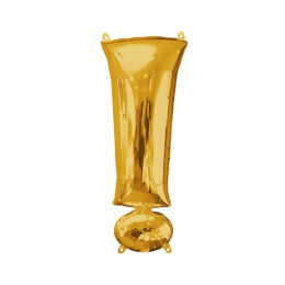 ! szimbólum fólia lufi - arany (86 cm, fólia)