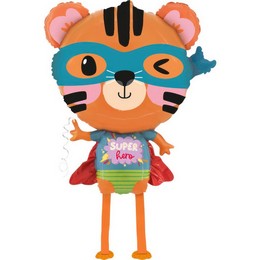 Szuperhős Tigris (84 cm, sétáló lufi)