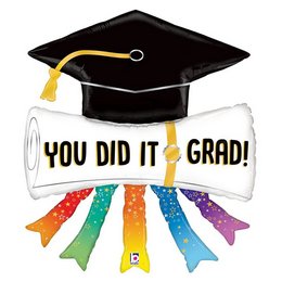 You Did It Diploma Ballagási Léggömb (112 cm, fólia)